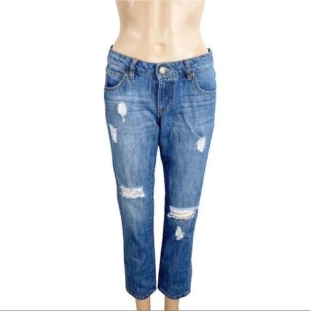LIFE in Progress cropped distressed jeans size 24 - Picture 4 of 12